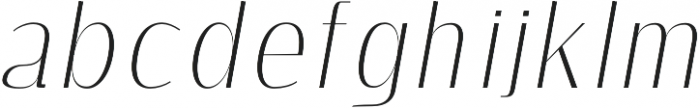 Agave light-italic otf (300) Font LOWERCASE