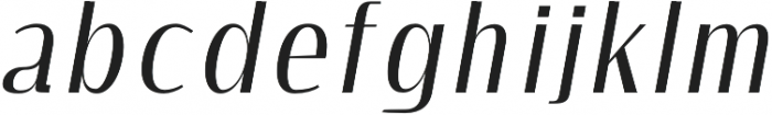 Agave regular-italic otf (400) Font LOWERCASE
