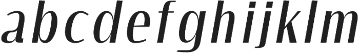 Agave semi-bold-italic otf (600) Font LOWERCASE
