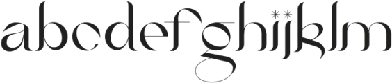 Agelix Regular otf (400) Font LOWERCASE