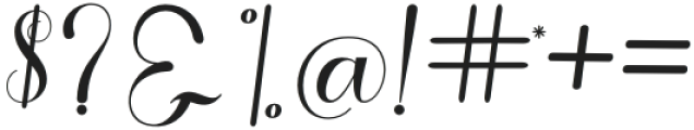 Agelliya Script Regular otf (400) Font OTHER CHARS