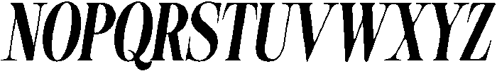 Agency Italic otf (400) Font UPPERCASE