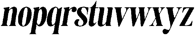Agency Italic otf (400) Font LOWERCASE
