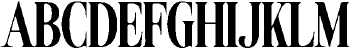 Agency Regular otf (400) Font UPPERCASE