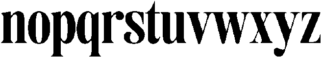 Agency Regular otf (400) Font LOWERCASE