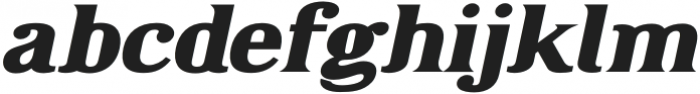 Agentic Bold Extended Italic otf (700) Font LOWERCASE