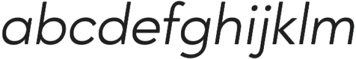 Ageo Regular Italic otf (400) Font LOWERCASE
