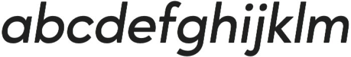 Ageo SemiBold Italic otf (600) Font LOWERCASE