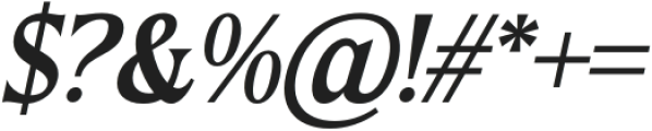 Agerola-Italic otf (400) Font OTHER CHARS