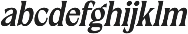 Agerola-Italic otf (400) Font LOWERCASE