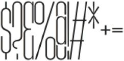Agharti Hair Semi Condensed otf (400) Font OTHER CHARS