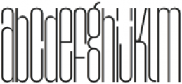 Agharti Hair Semi Condensed otf (400) Font LOWERCASE