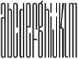 Agharti Hair Ultra Condensed otf (900) Font LOWERCASE