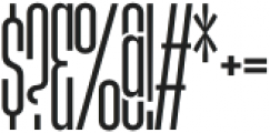 Agharti Thin Condensed otf (100) Font OTHER CHARS