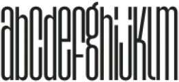 Agharti Thin Condensed otf (100) Font LOWERCASE