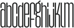Agharti Thin Semi Condensed otf (100) Font LOWERCASE