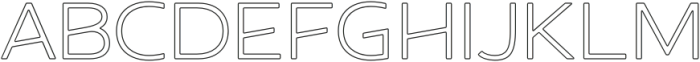 Aghast Outline otf (400) Font UPPERCASE