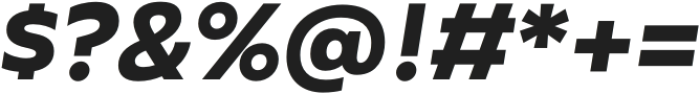 Agile Sans Bold Italic otf (700) Font OTHER CHARS