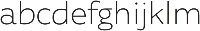 Agile Sans ExtraLight otf (200) Font LOWERCASE
