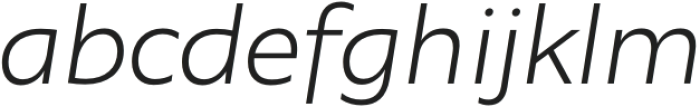 Agile Sans Light Italic otf (300) Font LOWERCASE