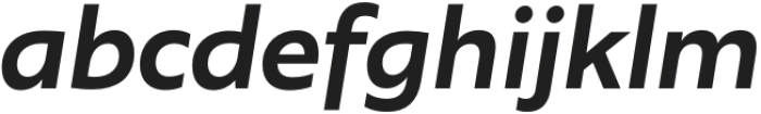 Agile Sans Medium Italic otf (500) Font LOWERCASE