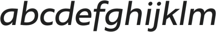 Agile Sans Regular Italic otf (400) Font LOWERCASE