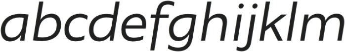 Agile Sans SemiLight Italic otf (300) Font LOWERCASE