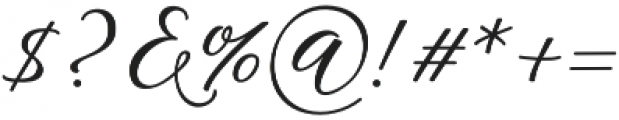Agile Script Calligraphy Regular otf (400) Font OTHER CHARS
