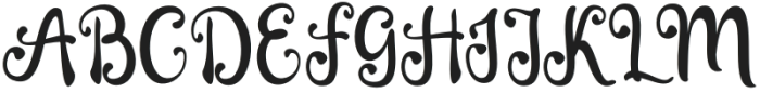 Agiles Regular otf (400) Font UPPERCASE