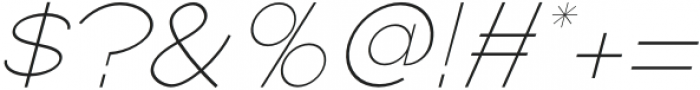 AginoeSans-Italic otf (400) Font OTHER CHARS