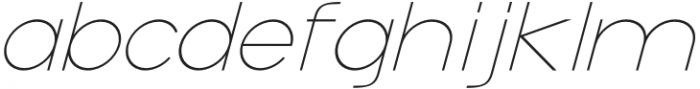AginoeSans-Italic otf (400) Font LOWERCASE