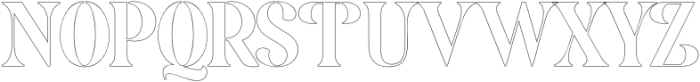 AgitanOutline-Regular otf (400) Font UPPERCASE