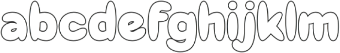 Agiven Outline otf (400) Font LOWERCASE