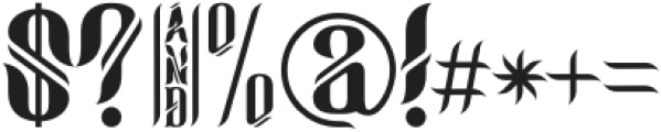 Agneia otf (400) Font OTHER CHARS