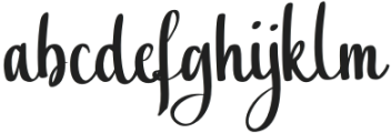 AgnesMichael-Regular otf (400) Font LOWERCASE