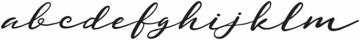 Agnolith Signature Script otf (400) Font LOWERCASE