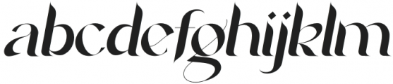 Agoka Family Italic otf (400) Font LOWERCASE