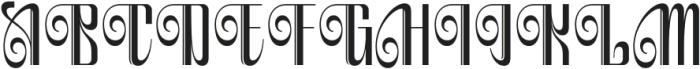 Agolia Regular otf (400) Font UPPERCASE