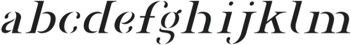 Agrasia Italic otf (400) Font LOWERCASE