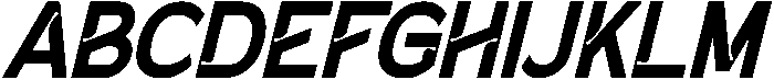 Agreeby Italic otf (400) Font UPPERCASE
