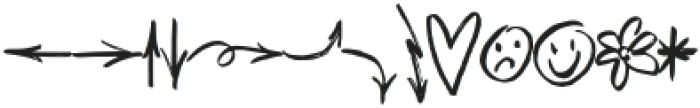 Agretta Hills Symbols Symbols otf (400) Font LOWERCASE