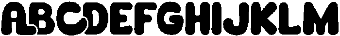 Agtir Bubble  Regular otf (400) Font UPPERCASE