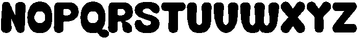 Agtir Bubble  Regular otf (400) Font UPPERCASE