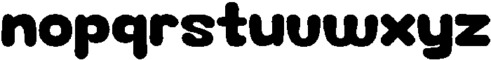 Agtir Bubble  Regular otf (400) Font LOWERCASE