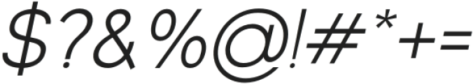 Ague ExtraLight Italic otf (200) Font OTHER CHARS
