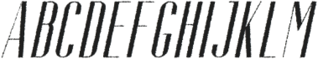 Aguero Sans Rough Italic otf (400) Font UPPERCASE