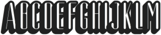 Aguero Sans Rounded Extrude Left otf (400) Font LOWERCASE