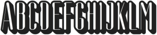 Aguero Sans Rounded Extrude Right otf (400) Font UPPERCASE