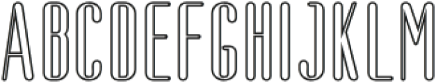 Aguero Sans Rounded Outline otf (400) Font LOWERCASE