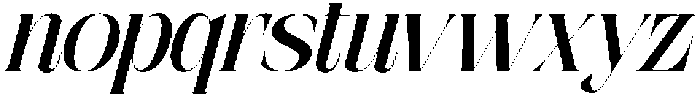 Aguilary Modern Italic otf (400) Font LOWERCASE